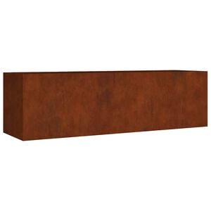 vidaXL Градинска повдигната леха 280x80x80 см кортенова стомана