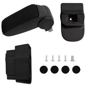 vidaXL Подлакътник за кола черен 12x37x(31-48) см ABS
