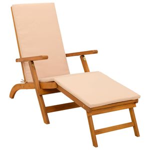 vidaXL Сгъваем и reclining шезлонг 55 x 146 x 91 см