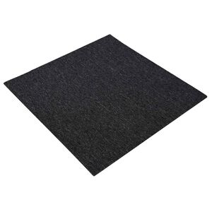 vidaXL Килимна плочка Тъмносиво 50 x 50 cm 20 бр. ПП и Битум