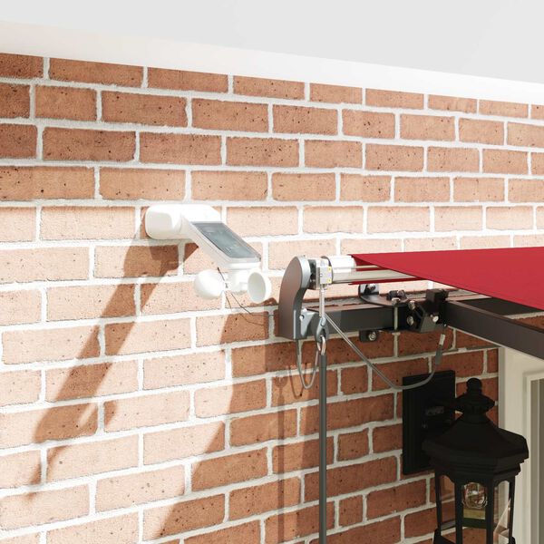 vidaXL Текстил за сенник с Червено 400 &times; 350 cm Полиестер