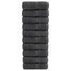 vidaXL Премиум кърпи за гости SOLUND 10 бр антрацит 30x50 см 600 gsm