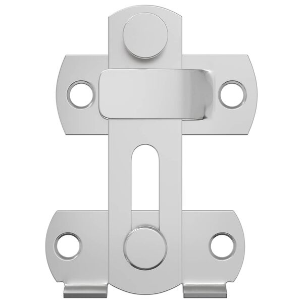 vidaXL Бравка за врата 12 pcs Сребрист 70 x 8 мм Стомана