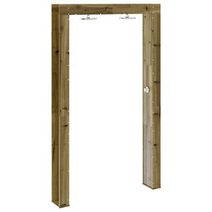 vidaXL Външен душ Естествен 137 x 23 x 226 см