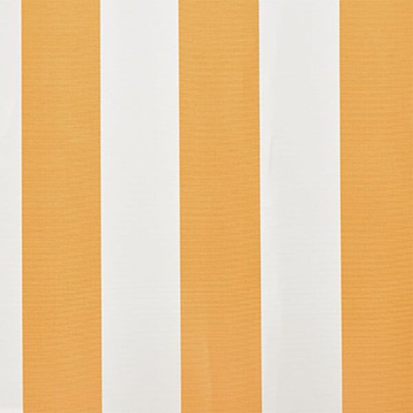 vidaXL Платно за тента, жълто и бяло, 6x3 м (рамка не е включена)