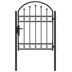 vidaXL Врата за ограда ASSEN 100 x 125 cm Прахово боядисана стомана