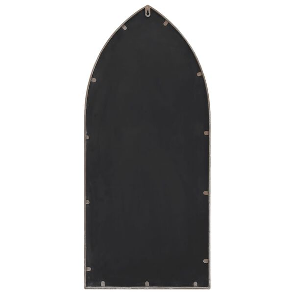 vidaXL Градинско огледало пясъчно 100x45 см желязо за външна употреба