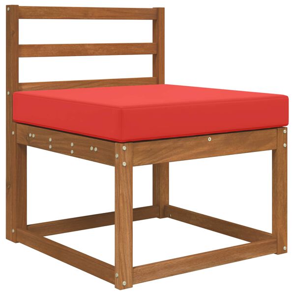 vidaXL Възглавница за диван на открито Червено 60 x 60 x 8 см