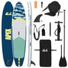 vidaXL SUP дъска с място 2 в 1 APEX 335 x 76 x 15 см Синьо
