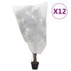 vidaXL Покривала за растения с шнур, 12 бр, 70 г/м&sup2;, 0,8x1 м
