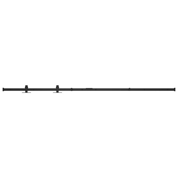 vidaXL Комплект за мини плъзгаща врата за шкаф, стомана, 183 см