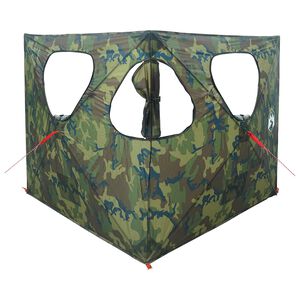 vidaXL Ловна шатра Камуфлаж 145 x 145 x 150 см Полиестер и стомана