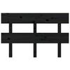 vidaXL Горна табла за легло, черна, 138x3x81 см, бор масив