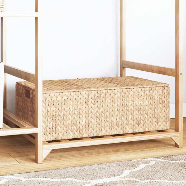 vidaXL Кутия за съхранение Кафяво 60 x 38 x 20 см Воден хиацинт