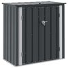 vidaXL Кутия за съхранение в градината Черно 101,5 x 57 x 100,5 см