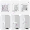 Прозорец за мазе RISOR Бял 60 x 60 cm PVC и стъкло