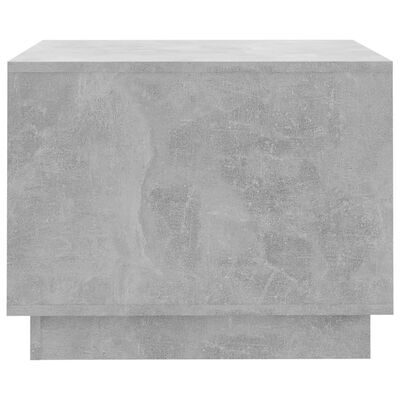 vidaXL Маса за кафе, бетонно сива, 55x55x43 см, ПДЧ