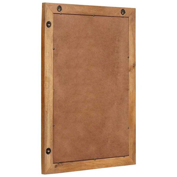 vidaXL Огледало за баня с огледало Светло кафяво 70 x 50 x 2,5 см