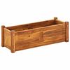 vidaXL Градинска повдигната леха, акациево дърво, 76x27,6x25 см