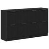 vidaXL Служебен шкаф 2 pcs Черния дъб 60 x 30 x 70 см Инженерно дърво