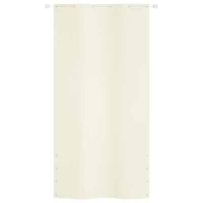 vidaXL Балконски параван, кремав, 120x240 см, оксфорд плат
