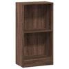 vidaXL Библиотека, кафяв дъб, 40x24x76 см, инженерно дърво