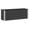 vidaXL Градинска повдигната леха Черно 150 x 50 x 54 cm алу.