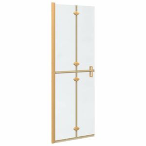 vidaXL Стена за душ с влизане Златист 70 x 6,5 x 190 см