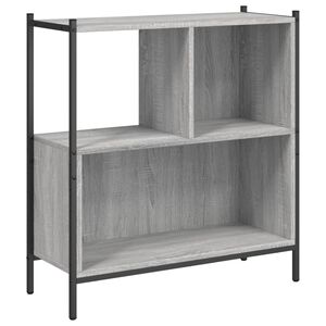 vidaXL Библиотека, сив сонома, 72x28x77,5 см, инженерно дърво