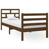 vidaXL Рамка за легло меденокафява 75x190 см Small Single дърво масив