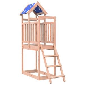 vidaXL Игрална кула Кафяво Солидна Дъгласова дървесина