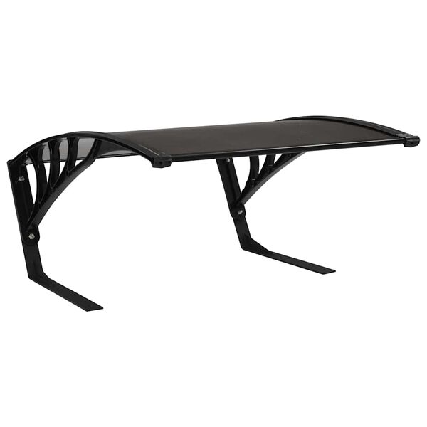 vidaXL Гаражен покрив за роботизирана косачка, 77x103x46 cм, черен