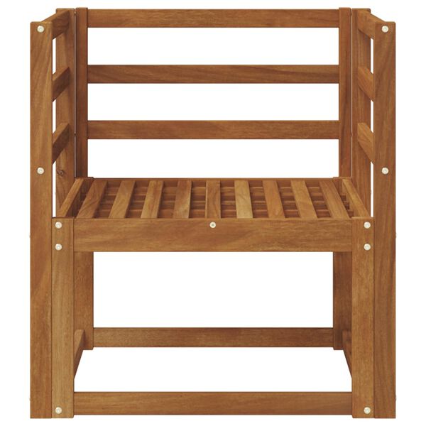 vidaXL Външен диван Солидно акациево дърво Естествен