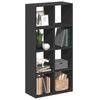 vidaXL Разделител за стая / библиотека, черен, 69,5x29x137,5 см