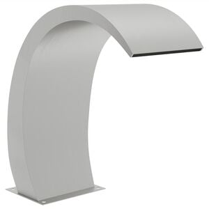 vidaXL Фонтан за басейн с LED, 22x60x70 см, неръждаема стомана 304