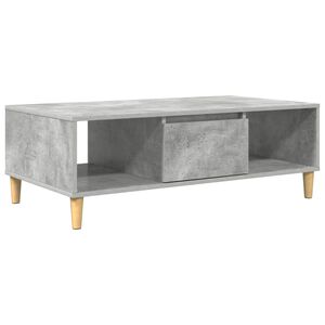 vidaXL Масичка за кафе Циментено сиво 102 x 55 x 35 см