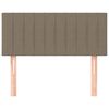 vidaXL Горна табла за легло, таупе, 90x5x78/88 см, плат