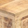 vidaXL Сайдборд 65x32x70 см мангово дърво масив и естествена тръстика