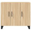 vidaXL Сайдборд, дъб сонома, 90x34x80 см, инженерно дърво