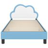 vidaXL Рамка за легло с таблото Синьо 80 x 200 cm PU