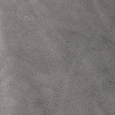vidaXL Утежнено одеяло с плик, сиво, 150x200 см, 7 кг, плат