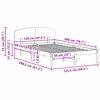 vidaXL Рамка за легло Естествен 120 x 200 cm Солидно борово дърво