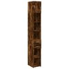 vidaXL Тесен шкаф, опушен дъб, 30x42,5x225 см, инженерно дърво