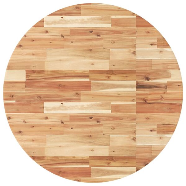 vidaXL Плот за маса, кръгъл, &Oslash;90x4 см, акациево дърво масив