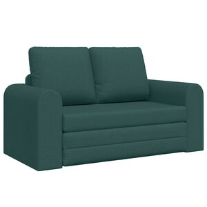 vidaXL Диван легло Тъмен зелен 148 x 71 x 83 см текстил
