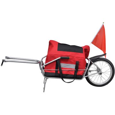 Товарно ремарке за колело с една гума и транспортна чанта