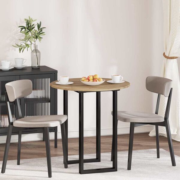 vidaXL Топ за маса дъб артизан 70 x 70 x 1,5 cm Инженерно дърво