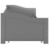 vidaXL Рамка за легло разтегателен диван сива борово дърво 90x200 см