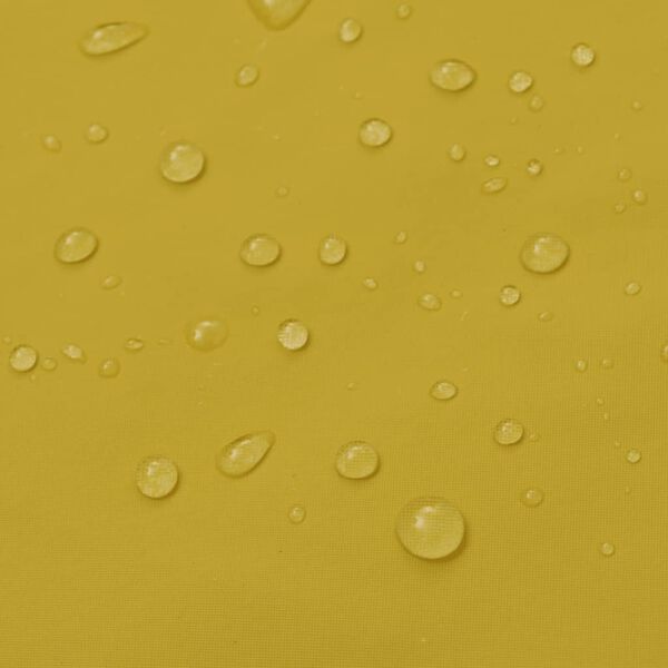 vidaXL Водоустойчив дълъг дъждобран с качулка, жълт, XL