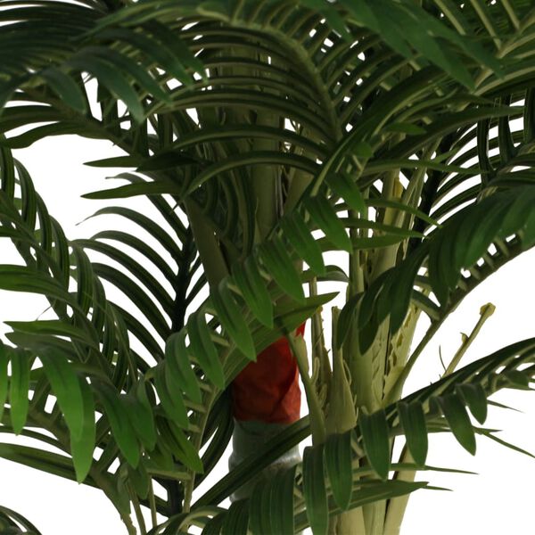 vidaXL Изкуствена палма с 3 ствола зелена 180 см PP